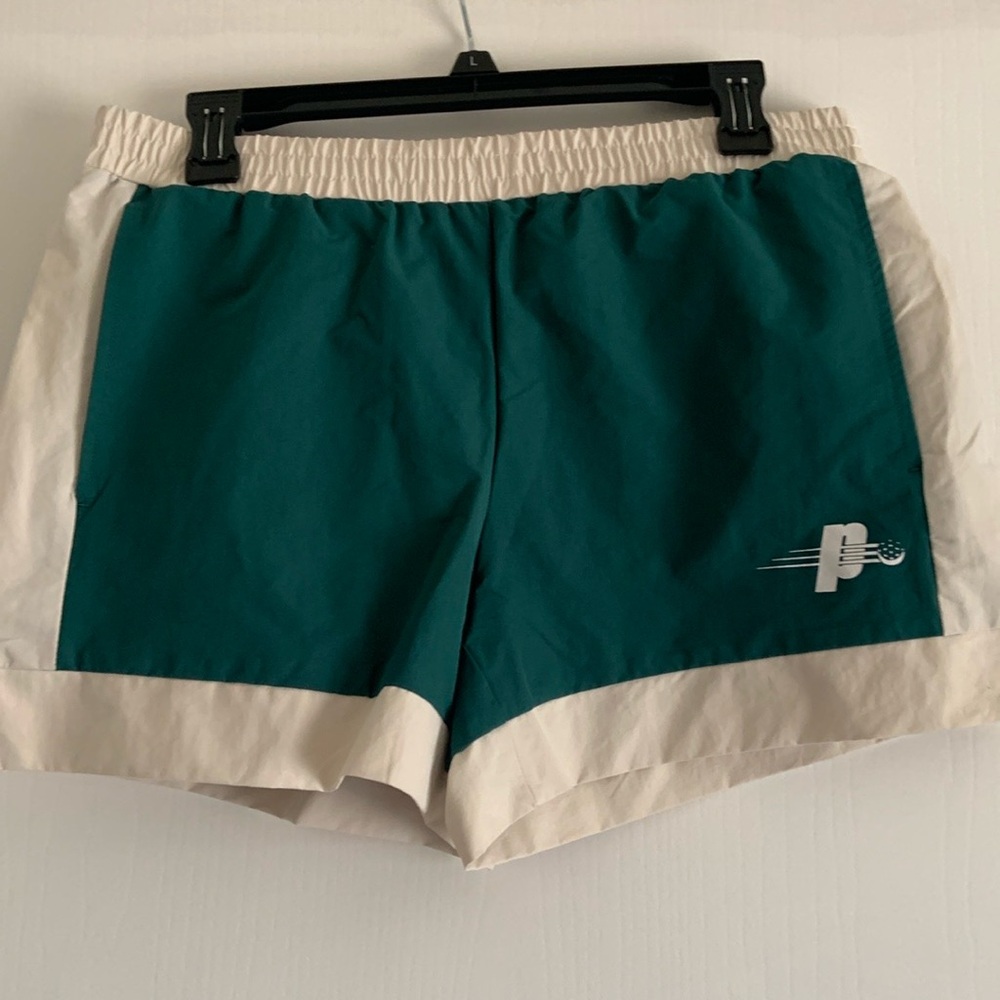 Prince Pickleball Women’s Woven Mid-Rise Shorts 4.25” - Green 🟢⚪️